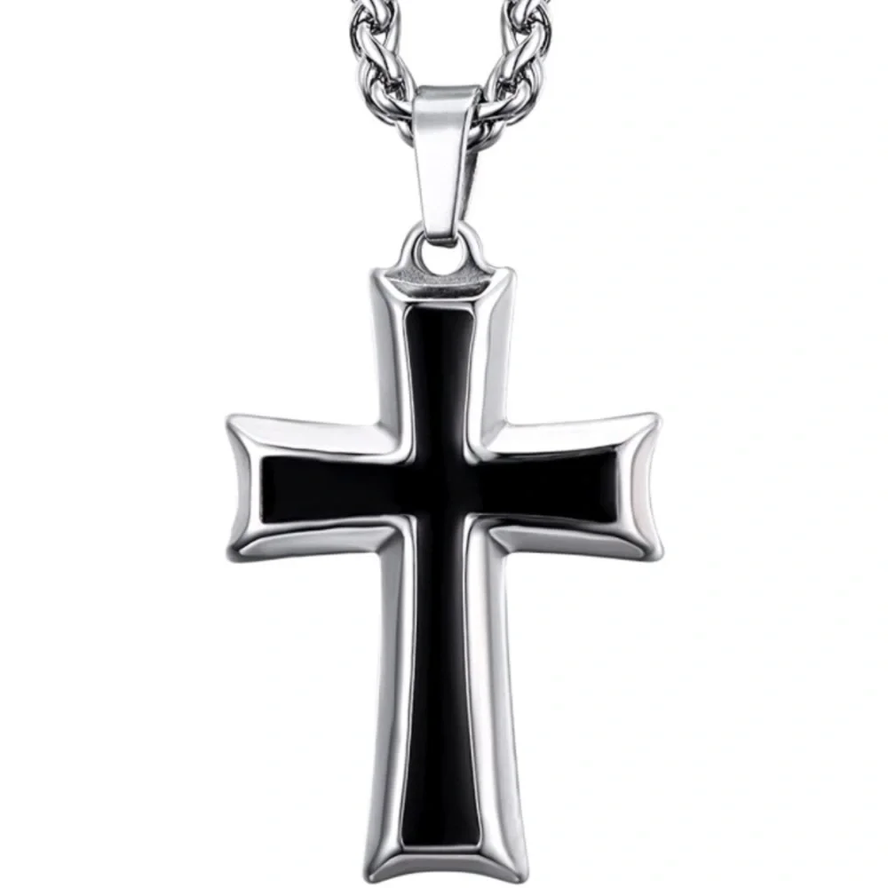 Men's Stainless Steel Cross Necklace